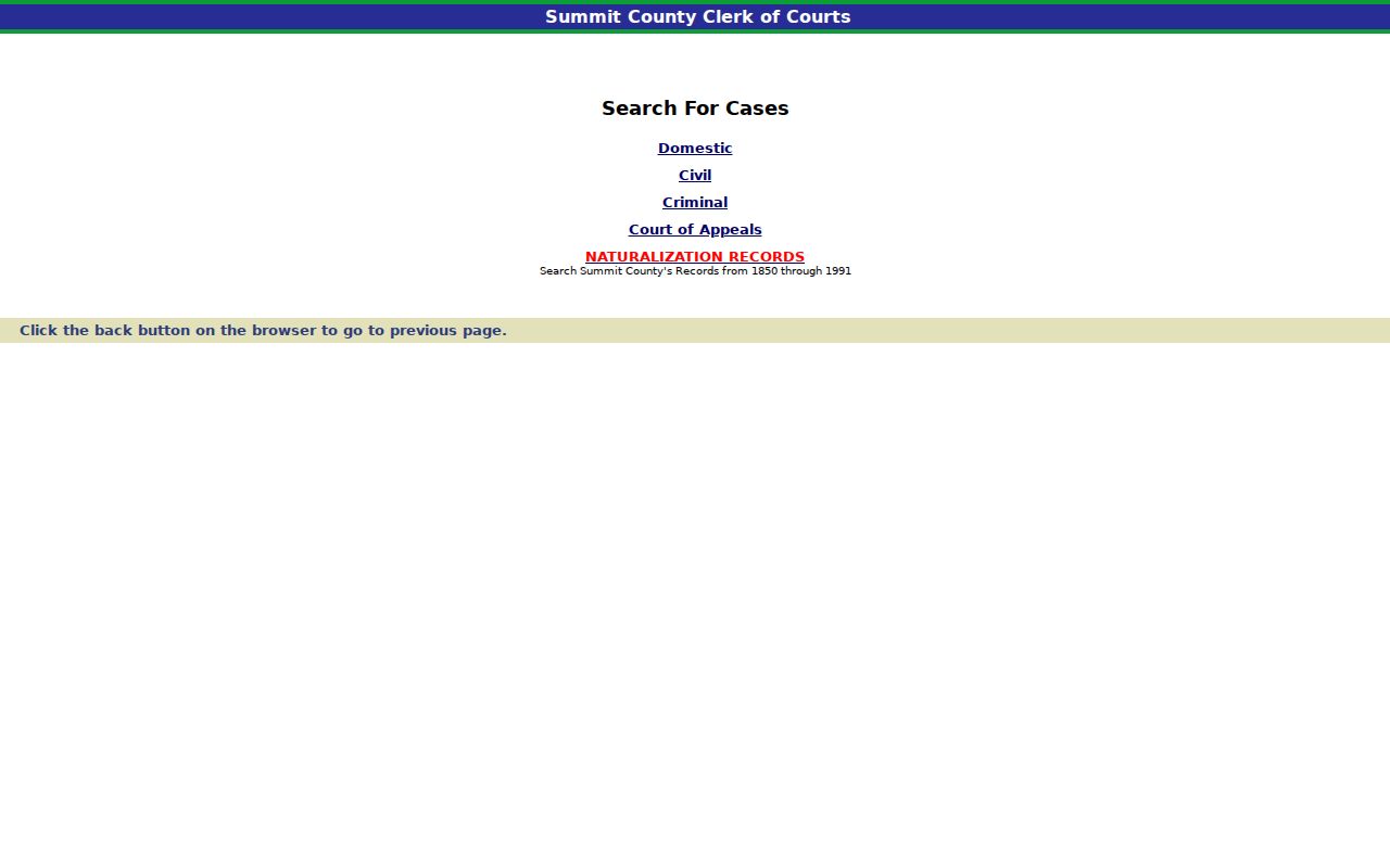 Cuyahoga Falls residents directory Summit County court division search