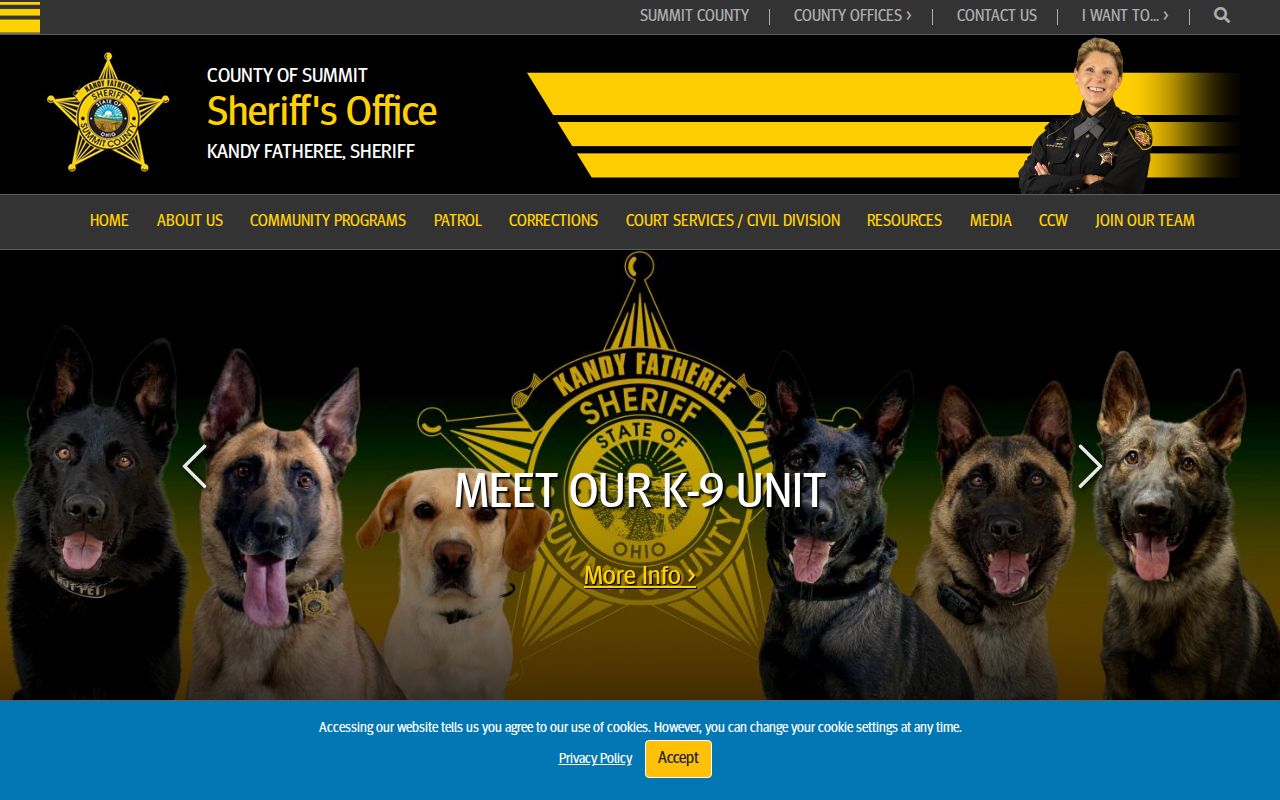 Cuyahoga Falls residents directory Summit County Sheriff records hub